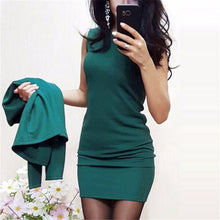 Load image into Gallery viewer, Work Fashion Dress Suits 2 Piece Set For Women Blazer Solid Jacket &amp; Dress Short Mini Dress Businesss Office Lady Suit Feminino