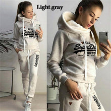 Load image into Gallery viewer, Tracksuit Women Winter 2021 Pullover Hoodie Sweatshirt Pants Jogging Femme Set Sports Suits for Women Clothing Fleece Sportswear