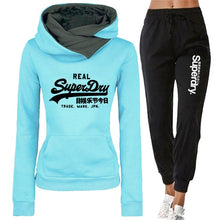 Load image into Gallery viewer, Tracksuit Women Winter 2021 Pullover Hoodie Sweatshirt Pants Jogging Femme Set Sports Suits for Women Clothing Fleece Sportswear
