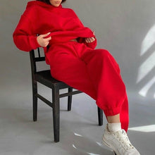 Load image into Gallery viewer, Tracksuits Women's Hoodie Pants Set Oversized Long Sleeve Sportwear Tracksuit Set 2021 Spring Autumn Suits On Fleece For Women