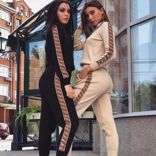 Women's Sets Autumn Hooded Sweatshirt and Pants Set Pullover Two Piece Outfits for Women's Tracksuit Sp133
