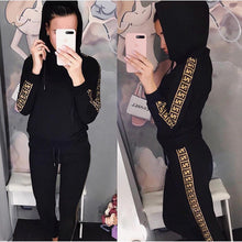 Load image into Gallery viewer, Women&#39;s Sets Autumn Hooded Sweatshirt and Pants Set Pullover Two Piece Outfits for Women&#39;s Tracksuit Sp133