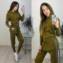 Load image into Gallery viewer, Women&#39;s Sets Autumn Hooded Sweatshirt and Pants Set Pullover Two Piece Outfits for Women&#39;s Tracksuit Sp133