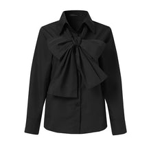 Load image into Gallery viewer, Celmia 2021 Fashion Women Bow Tie Elegant Shirt Long Sleeve White Tops Lapel Casual Office Shirts Plus Size Blusas Femininas 5XL