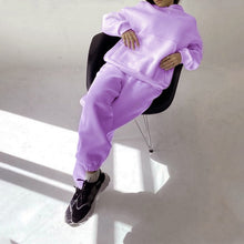 Load image into Gallery viewer, Tracksuits Women's Hoodie Pants Set Oversized Long Sleeve Sportwear Tracksuit Set 2021 Spring Autumn Suits On Fleece For Women