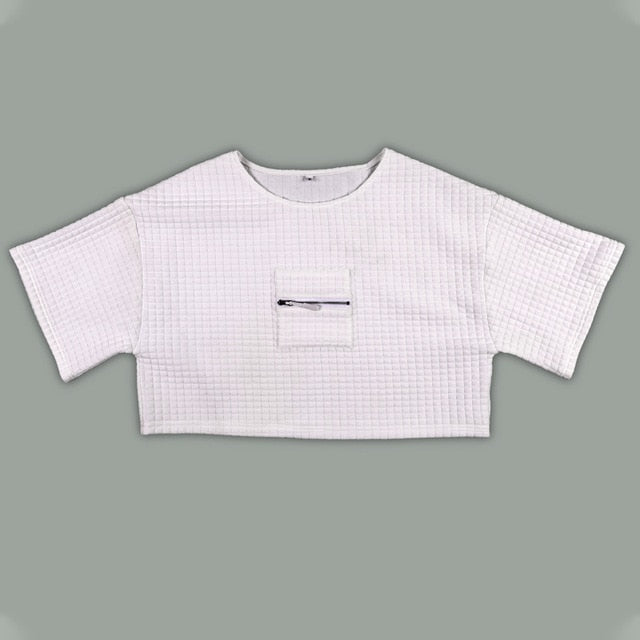 Women Casual Solid White Two Piece Pants Set Crop Top Lounge Tracksuit wear Loose Fashion Suit Outfit Summer Ladies Clothes 2021